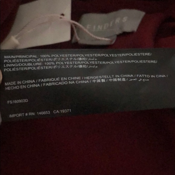 Red Maroon Smoke Trails Dress - Picture 7 of 9